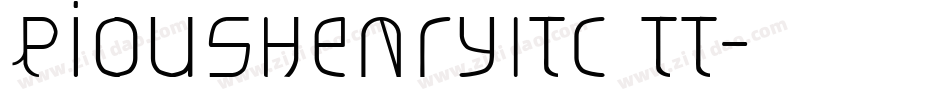 PiousHenryITC TT字体转换